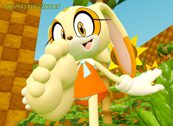 5_toes anthro feet female flower foot_focus green_hill_zone happy humanoid_feet looking_at_viewer low-angle_view on_one_leg outside plant plantigrade solo standing tan_body toes young young_anthro young_female thomasfuggincat sega sonic_the_hedgehog_(series) cream_the_rabbit lagomorph leporid mammal rabbit 3d_(artwork) digital_media_(artwork)