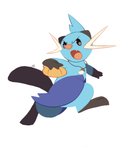 ambiguous_gender angry blue_body holding_object jewelry necklace open_mouth simple_background solo salanchu nintendo pokemon dewott generation_5_pokemon pokemon_(species) 2014 absurd_res digital_drawing_(artwork) digital_media_(artwork) hi_res signature