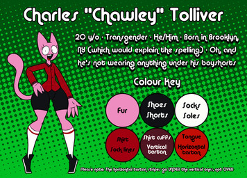 anthro bottomwear boy_shorts clothing eyelashes femboy footwear halftone_background looking_at_viewer male pattern_background pattern_clothing pattern_shirt pattern_topwear plaid plaid_clothing plaid_topwear shirt shoes shorts simple_background socks solo text thick_thighs topwear underwear thatdawgmurray chawley domestic_cat felid feline felis mammal 2022 digital_media_(artwork) english_text halftone model_sheet trans_(lore) trans_man_(lore)