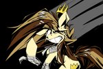 feral hair male simple_background solo ybkathan hasbro my_little_pony fan_character prince_whateverer equid equine horse mammal pony absurd_res digital_media_(artwork) hi_res
