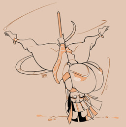 alternate_species anklet anthro areola areola_slip big_breasts breasts clothing dancing female furrification hair half-closed_eyes jewelry narrowed_eyes pole pole_dancing simple_background solo tail jinti dreamworks the_road_to_el_dorado chel_(the_road_to_el_dorado) mammal mouse murid murine rodent 2023 digital_media_(artwork) monochrome signature