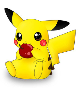 :3 ambiguous_gender apple cute eating fruit nintendo pikachu pokémon red_cheeks silverheart4 stripes video_games
Rating: Safe
Score: 6
User: Scakk
Date: February 19, 2014