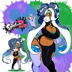 armwear breasts cleavage clothed clothing collar eyeshadow female legwear looking_at_viewer makeup navel pseudo_hair slightly_chubby solo tentacle_hair tentacles geeflakes nintendo splatoon geeflakes_(character) animal_humanoid cephalopod cephalopod_humanoid humanoid marine marine_humanoid mollusk mollusk_humanoid octarian octoling 1:1 2017 hi_res