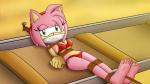 5_toes anthro barefoot bdsm bondage bound clothing feet female gag gagged looking_at_viewer railway_track restraints rope rope_bondage solo swimwear toes darkman-zero sega sonic_the_hedgehog_(series) amy_rose eulipotyphlan hedgehog mammal 16:9 4k absurd_res hi_res widescreen