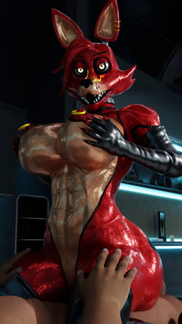 anthro anthro_penetrated big_breasts big_butt bouncing_breasts breast_grab breasts butt butt_jiggle cowgirl_position crossgender dominant dominant_female duo female female_on_human female_penetrated from_front_position glistening glistening_body hand_on_breast human_penetrating_female jiggling looking_at_viewer male male/female male_penetrating male_penetrating_female mtf_crossgender nipple_piercing nipple_ring nipples on_bottom on_top penetration penile penile_penetration penis_in_vagina piercing ring_piercing sex submissive submissive_male teeth vaginal vaginal_penetration insany3d rubikon_(modeler) five_nights_at_freddy's scottgames foxy_(fnaf) canid canine fox human mammal 3d_(artwork) 3d_animation 9:16 animated blender_(artwork) blender_cycles_(artwork) digital_media_(artwork) hi_res no_sound short_playtime video