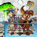 chemistry duo female feral animaniacs prostokvashino warner_brothers julia_brain tama-tama hybrid mammal mouse murid murine rodent