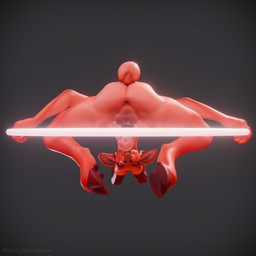 anthro anus balls big_penis breasts female genitals glowing horn long_ears looking_at_viewer nude occult_symbol orange_eyes penis pentagram pose simple_background solo spread_legs spreading symbol tongue tongue_out vulva mess_maker sladdoska_(modeler) chert_(sladdoska) bovid caprine caprine_demon demon goat_demon mammal 1:1 3d_(artwork) digital_media_(artwork) hi_res pinup