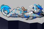 anthro blue_body blue_fur bodily_fluids breath cum cum_on_belly cum_on_body cum_on_chest cum_on_face cum_on_feet cum_on_own_belly cum_on_own_chest cum_on_own_face cum_on_self cum_on_snout cumshot disembodied_foot duo ejaculation feathered_wings feathers feet foot_fetish foot_play footjob fur genital_fluids genitals grey_body grey_fur knot lying male masturbation on_back orgasm orgasm_face panting pawpads paws penile penile_masturbation penis sex shaking solo_focus tail tongue tongue_out trembling twitching white_body white_fur wings niveddoesart mythology dragon furred_dragon furred_scalie mythological_creature mythological_scalie scalie 3:2 hi_res