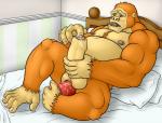 anal anal_masturbation anal_penetration anthro anthro_penetrated balls bed belly biceps big_dildo big_penis biped body_hair chest_hair detailed_background dildo erection feet fingering fingering_self foreskin fur furniture genitals green_eyes humanoid_genitalia humanoid_penis inside lube lying male male_penetrated masturbation musclegut muscular muscular_anthro muscular_male nipples on_back on_bed open_mouth orange_body orange_fur pecs penetration penile penis prehensile_feet reclining sex_toy slightly_chubby solo thick_penis toes toying_self urethral urethral_fingering drakedragon james_(panda) ape gorilla haplorhine mammal primate 2011 digital_media_(artwork)