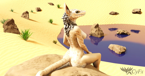 anthro breasts butt desert female grass light markings nude oasis on_rock plant rock sand shadow sitting sitting_on_rock solo sunlight tail tuft water cyfx naga6kiwi_(modeler) fallout microsoft nellie_the_night_stalker canid canine canis coyote hybrid mammal night_stalker_(fallout) pit_viper rattlesnake reptile scalie snake viper 256:135 3d_(artwork) 4k absurd_res blender_(artwork) blender_eevee_(artwork) digital_media_(artwork) hi_res lighting widescreen