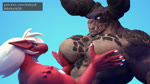 anthro male male/male moobs muscular muscular_anthro muscular_male pec_play pec_squish pecs simple_background size_difference text kobuld fallout microsoft kobuld_(character) ram_(reptilligator) bovid caprine deathclaw mammal reptile scalie 16:9 2023 3d_(artwork) 3d_animation animated digital_media_(artwork) hi_res short_playtime sound url webm widescreen