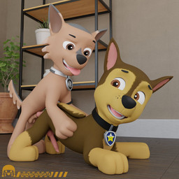 anal anal_penetration duo feral genitals male male/male penetration penis sex tongue tongue_out young young_feral unknowndata paw_patrol chase_(paw_patrol) player_(unknowndata) canid canine canis domestic_dog german_shepherd herding_dog mammal pastoral_dog 1:1 3d_(artwork) digital_media_(artwork) hi_res