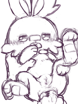 anal anal_fingering anthro anthro_fingered anthro_focus anus bandage bandage_on_face bandage_on_nose biped blush blush_lines bodily_fluids carrying_another carrying_partner disembodied_hand duo female female_anthro female_fingered female_focus fingering first_person_view genitals half-closed_eyes high-angle_view human_fingering human_fingering_anthro human_pov larger_human narrowed_eyes plantigrade pov_hands semi-anthro simple_background size_difference smaller_anthro smaller_female solo_focus tears vulva white_background diru nintendo pokemon generation_8_pokemon human mammal pokemon_(species) scorbunny 2025 3:4 digital_drawing_(artwork) digital_media_(artwork) hi_res monochrome sketch