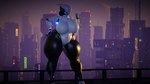 big_breasts black_body breasts city city_background clothing curvy_figure cybernetics featureless_face female glowing huge_breasts huge_hips huge_thighs leotard light machine science_fiction solo thick_thighs tight_clothing voluptuous white_clothing wide_hips coolmaster98 haydee_(game) haydee cyborg humanoid robot 16:9 3d_(artwork) 4k absurd_res digital_media_(artwork) full-length_portrait hi_res lighting portrait widescreen