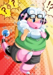 ambiguous_gender bottomwear clothing eyewear glasses pants paws question_mark solo tail transformation edmol nintendo pokemon max_(pokemon) flaaffy generation_2_pokemon pokemon_(species)