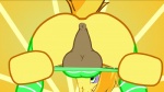 anus backsack balls bodily_fluids braeburn_(mlp) butt clothing earth_pony equid equine feral friendship_is_magic genitals hasbro hi_res horse male mammal my_little_pony panties pony presenting solo sweat tiarawhy underwear