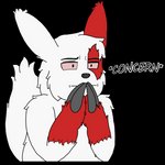 black_eyes claws concern feral fluffy fur male markings red_body red_fur red_sclera solo text white_body white_fur zangtober_2020 darknetic concern_(meme) nintendo pokemon generation_3_pokemon pokemon_(species) zangoose 1:1 absurd_res alpha_channel digital_media_(artwork) english_text hi_res