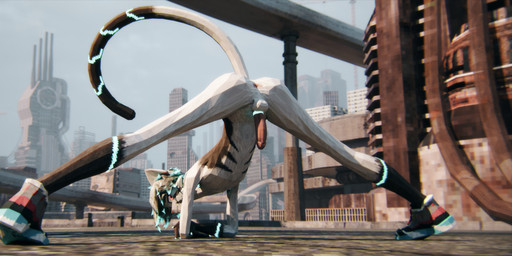 anthro anus arm_on_ground ass_up backsack balls blue_clothing blue_footwear blue_hair_tips blue_markings blue_shoes butt chest_markings city city_background cityscape clothing dark_markings elbow_on_ground facial_markings femboy fog foggy_background footwear fur genitals glowing glowing_eyes glowing_genitalia glowing_hair_tips glowing_markings glowing_penis grey_body grey_clothing grey_footwear grey_fur grey_hair grey_shoes hair hand_on_ground head_markings jack-o'_pose looking_at_viewer low-angle_view low_poly male markings penis pink_clothing pink_eyes pink_footwear pink_shoes pose shoes solo spread_butt spread_legs spreading pestbudmax domestic_cat felid feline felis mammal 3d_(artwork) absurd_res chromatic_aberration digital_media_(artwork) hi_res