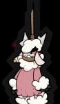 ambiguous_gender anthro asphyxiation blood bodily_fluids cyanosis death ear_piercing hanged noose piercing snuff solo suicide badsheep gail_(badsheep) bovid caprine domestic_sheep mammal sheep alpha_channel