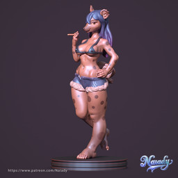 5_fingers 5_toes anthro breasts cigarette feet female fingers hair holding_cigarette holding_object markings navel nipple_outline smoking solo spots spotted_body text toes naiady interspecies_reviewers elza_(interspecies_reviewers) hyena mammal spotted_hyena 1:1 3d_(artwork) digital_media_(artwork) hi_res url