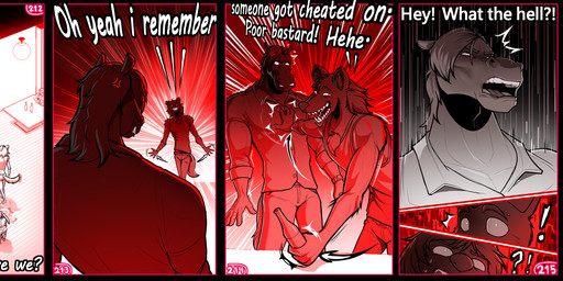 4_fingers aggressive angry annoyed anthro argument buckteeth claws clothing dialogue duo female finger_claws fingers group inner_ear_fluff intimidation jacket larger_male long_ears male motion_lines muscular muscular_female navel size_difference teeth text topwear tuft softbunnyhouse fatima_coco tod_(softbunnyhouse) domestic_ferret equid equine horse hyena lagomorph leporid mammal mustelid musteline pilosan rabbit sloth true_musteline weasel xenarthran absurd_res black_and_white comic digital_drawing_(artwork) digital_media_(artwork) english_text hi_res monochrome multiple_scenes