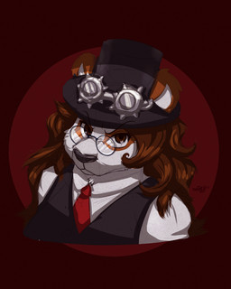 alternative_fashion angry anthro clothing eyewear female glasses goggles hat headgear headwear looking_viewer solo steampunk top_hat naoto blizzard_entertainment warcraft bear giant_panda mammal pandaren hi_res sketch