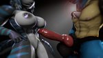 abs animal_genitalia animal_penis anthro aroused balls big_breasts big_penis bodily_fluids breasts canine_genitalia canine_penis duo female genital_fluids genitals glistening glistening_body knot knotted_penis male male/female muscular muscular_female muscular_male nipples penis pokemorph precum pussy sweat wet sourcebumbiscuit annoad_(modeler) valorlynz_(modeler) warfaremachine_(modeler) nintendo pokemon nika_sharkeh fish generation_4_pokemon lucario marine pokemon_(species) shark 16:9 3d_(artwork) digital_media_(artwork) hi_res widescreen
