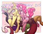 2014 <3 anthro anthrofied antler anus balls beard big_breasts blue_eyes breasts cutie_mark discord_(mlp) draconequus english_text equine eyes_closed facial_hair female fluttershy_(mlp) friendship_is_magic fur hair horn horse kissing male mammal my_little_pony nipples pegasus penis pink_fur pink_hair pinkie_pie_(mlp) pony saliva sex spotty_the_cheetah straight tails text tongue tongue_out wings yellow_fur
Rating: Explicit
Score: 24
User: 2DUK
Date: March 30, 2014