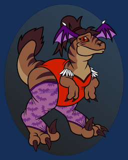 2_fingers 3_toes belly big_feet black_eyes brown_body brown_claws brown_feathers brown_hair brown_stripes claws clothing cosplay countershade_face countershade_neck countershade_tail countershade_torso countershading digitigrade facial_markings feather_hair feathered_tail feathers feet female feral finger_claws fingers glistening glistening_eyes hair head_markings head_wings legwear looking_at_viewer markings membrane_(anatomy) membranous_wings multicolored_body nylon nylon_clothing nylon_stockings nylons one_piece_suit one_piece_top overweight paws pink_clothing pink_legwear pink_stockings ponytail pseudo_hair pupils purple_wings red_clothing red_eyes red_topwear short_tail sickle_claw simple_background slit_pupils smile smiling_at_viewer snout solo standing stockings striped_arms striped_body striped_face striped_legs striped_markings striped_neck striped_tail stripes succubus_costume tail tail_markings tapering_tail thick_thighs tight_clothing toe_claws toes topwear translucent translucent_clothing translucent_legwear translucent_stockings unusual_wing_placement wings janek5 capcom darkstalkers janka_(janek5) morrigan_aensland dinosaur dromaeosaurid prehistoric_species reptile saurischian scalie succubus theropod velociraptor 4:5 absurd_res alpha_channel hi_res