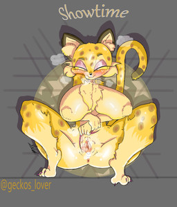 anthro anus big_breasts big_butt biped blush blush_lines breasts butt claws countershading female fingers flashing fur genitals hair inner_ear_fluff long_legs long_tail long_torso looking_at_viewer makeup nails nude orange_body orange_fur simple_background smile smiling_at_viewer solo spread_butt spread_legs spread_vulva spreading stain tail text thick_thighs tuft vulva wide_hips yellow_eyes yairo kirby_(series) kirby_and_the_forgotten_land nintendo clawroline felid leopard mammal pantherine absurd_res digital_media_(artwork) hi_res