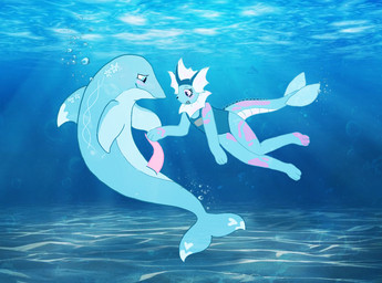 animal_genitalia animal_penis anthro bubble cetacean_genitalia cetacean_penis clothing duo female feral fish_tail genitals handjob male male/female mottled one-piece_swimsuit paws penile penis piebald sex skinny swimwear tapering_penis underwater underwater_scenery underwater_sex water young young_anthro young_female cetacean69 nintendo pokemon fan_character aquatic cetacean dolphin eeveelution finizen generation_1_pokemon generation_9_pokemon half_shiny_pokemon mammal pokemon_(species) shiny_pokemon toothed_whale vaporeon hi_res