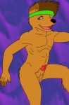 animal_genitalia animal_penis anthro canine_genitalia canine_penis genitals knot knot_in_sheath male nude penis penis_tip sheath solo sirboss canid canine canis domestic_dog mammal