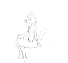 anthro female shrinking sitting size_transformation transformation dragonweirdo nintendo pokemon generation_4_pokemon lucario pokemon_(species) 2d_animation animated black_and_white frame_by_frame monochrome sketch