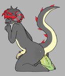 alternative_fashion anal anthro big_tail butt covered_eyes dildo dildo_(bad_dragon) dildo_sitting femboy fluffy fluffy_hair foreskin fur genitals goth grey_body hair hair_over_eye half-erect holding_penis horn humanoid_genitalia humanoid_penis long_tail male masturbation multicolored_body multicolored_fur multicolored_hair multicolored_horn multicolored_penis multicolored_skin one_eye_obstructed penetration penis red_hair seductive sex_toy smile smirk solo spiked_tail spikes spikes_(anatomy) tail thick_thighs two_tone_body two_tone_fur two_tone_hair two_tone_horn two_tone_penis two_tone_skin unusual_dildo unusual_sex_toy cornymember bad_dragon mythology berry_red bovid caprine demon dragon goat mammal mythological_creature mythological_scalie scalie hi_res