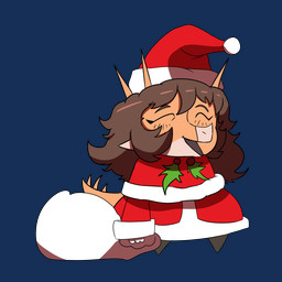 anthro biped blush blush_lines brown_hair chibi christmas_clothing christmas_headwear clothing costume eyes_closed facial_horn female fingers front_view hair hat headgear headwear holidays holly_(plant) horn long_hair open_mouth open_smile orange_body plant sack santa_costume santa_hat simple_background smile solo spiked_tail spikes spikes_(anatomy) standing tail transparent_background eddodoodle christmas goodbye_volcano_high ko_op_(game_developer) padoru rosa_(gvh) aquilops ceratopsian dinosaur marginocephalian ornithischian prehistoric_species reptile scalie 1:1 absurd_res alpha_channel colored full-length_portrait hi_res portrait shaded