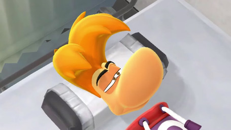 ambiguous_gender blonde_hair clothed clothing computer doctor's_office door duo electronics eyebrows floating_head footwear hair hoodie humor long_ears male open_mouth purple_clothing purple_hoodie purple_topwear smile teeth tongue topwear white_body crestamorph sound_warning raving_rabbids rayman_(series) ubisoft rayman humanoid lagomorph mammal rabbid raypeople_(rayman) 16:9 3d_(artwork) 3d_animation animated digital_drawing_(artwork) digital_media_(artwork) hi_res short_playtime sound video widescreen