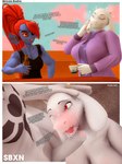 3d_(artwork) age_difference alcohol anthro asriel_dreemurr beer beverage big_breasts blush bodily_fluids boss_monster_(undertale) bovid breasts caprine clothed clothing cum cum_on_face digital_media_(artwork) dirty_talk english_text female fish fur genital_fluids genitals goat group hair hi_res holidays horn incest_(lore) male male/female mammal marine mature_female mother's_day mother_(lore) mother_and_child_(lore) mother_and_son_(lore) nude parent_(lore) parent_and_child_(lore) parent_and_son_(lore) penis sbxn smile son_(lore) source_filmmaker_(artwork) text toriel trio undertale undertale_(series) undyne warfare_machine warfare_toriel white_body white_fur