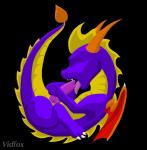 activision autofellatio dragon european_mythology genitals hi_res male masturbation mythological_creature mythological_scalie mythology oral oral_masturbation penile penile_masturbation penis scalie solo spyro spyro_the_dragon tail vidfox western_dragon wings