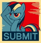 blue_body blue_feathers blue_fur feathered_wings feathers female feral fur poster poster_template propaganda solo submit tail wings equestria-election barack_obama_"hope"_poster friendship_is_magic hasbro my_little_pony mythology rainbow_dash_(mlp) equid equine mammal mythological_creature mythological_equine pegasus