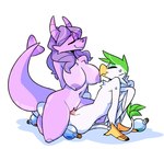 anthro avian big_breasts bodily_fluids breasts dragon duo female female_on_top female_penetrated gryphon hi_res huge_breasts male male/female male_on_bottom male_penetrating male_penetrating_female mythological_avian mythological_creature mythological_scalie mythology nipples on_bottom on_top penetration penile penile_penetration penis_in_pussy pixylbyte scalie sex sweat tail unknown_species vaginal vaginal_penetration