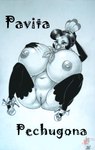 2020 absurd_res anthro anus areola avian beak big_breasts bird black_hair breasts clothing english_text female footwear footwear_only galliform genitals hair hand_on_breast hi_res high_heels huge_breasts la_pavita_pechugona monochrome mostly_nude navel nipples non-mammal_breasts pavita_pechugona phasianid pussy seeka shoes sketch solo text traditional_media_(artwork) turkey