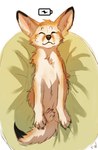 ambiguous_gender feral fur paws smile solo tan_body tan_fur flashw canid canine fennec_fox fox mammal true_fox 2023 digital_drawing_(artwork) digital_media_(artwork)