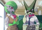 after_transformation anthro big_breasts blush breast_envy breast_grab breast_squish breasts classmates clothing female gender_transformation hand_on_breast plant pokemorph school school_uniform shy squish text transformation uniform kusochibikemona nintendo pokemon elemental_creature elemental_humanoid flora_fauna gardevoir generation_3_pokemon generation_9_pokemon humanoid meowscarada plant_humanoid pokemon_(species) hi_res translation_request