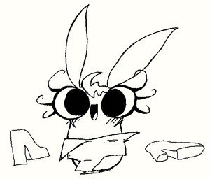 anthro blush female grim_(artist) neonate playboy_bunny playboy_outfit solo young disney the_buzz_on_maggie bella_pesky arthropod insect larva maggot