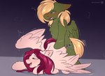 blush bodily_fluids duo female feral male male/female moan nude penetration scar sex smile sweat snowstormbat fallout_equestria foe:_murky_number_seven hasbro my_little_pony crimm_harmony_(oc) murky_(fallout_equestria) equid equine horse mammal hi_res