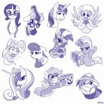 2016 armor blue_and_white bodily_fluids bound clothing crown crying cutie_mark daring_do_(mlp) derp_eyes derpy_hooves_(mlp) ear_piercing equid equine eyebrows eyelashes eyeshadow eyewear feathered_wings feathers female feral food footwear friendship_is_magic glasses hasbro headgear helmet hi_res horn horse makeup male mammal monochrome moondancer_(mlp) muffin multiple_images my_little_pony mythological_creature mythological_equine mythology octavia_(mlp) one_eye_closed open_mouth pegasus piercing pith_helmet pony pose princess_cadance_(mlp) rarity_(mlp) rope scootaloo_(mlp) shining_armor_(mlp) shoes solo sorc tape_measure tears teeth trixie_(mlp) unicorn wings wink zebra zecora_(mlp)