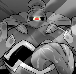 1_eye 5_fingers ambiguous_gender anthro belly belly_mouth bodily_fluids drooling_tongue fingers low-angle_view male markings red_eyes solo stripes sweat tongue tongue_out sugata1616 nintendo pokemon dusknoir generation_4_pokemon ghost pokemon_(species) spirit digital_media_(artwork) digital_painting_(artwork) painting_(artwork)