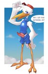 anthro bottomwear clothing erection genitals hat headgear headwear male penis shorts 4pcsset disney dumbo_(movie) mr._stork avian bird stork hi_res