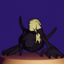 4_fingers balls big_balls big_hands big_penis black_balls black_body black_eyes black_glans black_penis black_tail blush blush_stickers dark_balls dark_body dark_glans dark_penis dark_tail erection feral fingers genitals glans huge_balls huge_penis humanoid_genitalia humanoid_penis long_arms looking_at_viewer male male_feral one_eye_closed penis pink_blush small_but_hung solo spiked_humanoid_penis tail wink winking_at_viewer fanfurry nintendo pokemon generation_7_pokemon mimikyu pokemon_(species) shadow_creature 1:1 2024 3d_(artwork) 3d_animation animated digital_media_(artwork) no_sound short_playtime webm