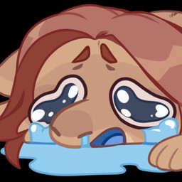 anthro black_background blue_tongue bodily_fluids brown_body brown_hair chibi crying female fur glistening glistening_eyes hair lying on_front open_mouth simple_background solo tears tongue corzh77 mythology dragon furred_dragon furred_scalie mythological_creature mythological_scalie scalie 1:1